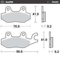 Moto-Master RoadPRO Ceramic Brake Pad (FD0208)