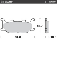 Moto-Master RoadPRO Ceramic Brake Pad (FD0205)