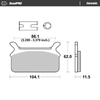 Moto-Master RoadPRO Ceramic Brake Pad (FD0149)