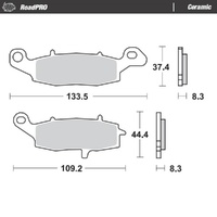 Moto-Master RoadPRO Ceramic Brake Pad (FD0228)