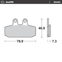 Moto-Master RoadPRO Ceramic Brake Pad (FD0238)