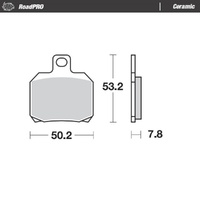 Moto-Master RoadPRO Ceramic Brake Pad (FD0256)