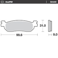 Moto-Master RoadPRO Ceramic Brake Pad (FD0259)
