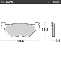 Moto-Master RoadPRO Ceramic Brake Pad (FD0345)