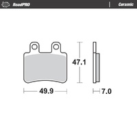 Moto-Master RoadPRO Ceramic Brake Pad (FD0323)