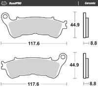 Moto-Master RoadPRO Ceramic Brake Pad (FD0385)
