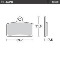 Moto-Master RoadPRO Ceramic Brake Pad (FD0380)