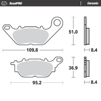 Moto-Master RoadPRO Ceramic Brake Pad (FD0437)