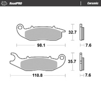 Moto-Master RoadPRO Ceramic Brake Pad (FD0444)