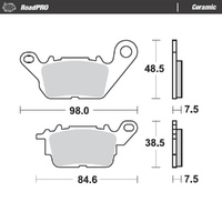 Moto-Master RoadPRO Ceramic Brake Pad (FD0535)