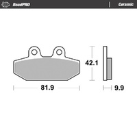 Moto-Master RoadPRO Ceramic Brake Pad (FD0542)