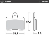 Moto-Master RoadPRO Ceramic Brake Pad (FD0347)