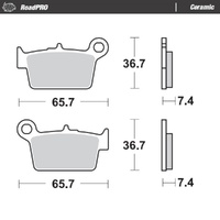 Moto-Master RoadPRO Ceramic Brake Pad