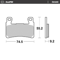 Moto-Master RoadPRO Ceramic Brake Pad (FD0533)
