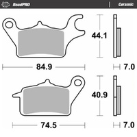 Moto-Master RoadPRO Ceramic Brake Pad (FD0519)