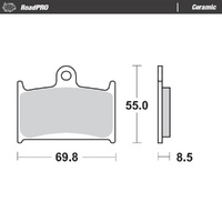 Moto-Master RoadPRO Ceramic Brake Pad (FD0129)
