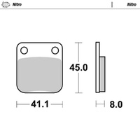 Moto-Master Nitro Sintered Brake Pad (FD0080)