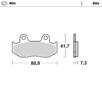 Moto-Master Nitro Sintered Brake Pad (FD0067)