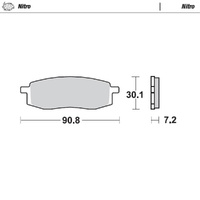 Moto-Master Nitro Sintered Brake Pad (FD0089)