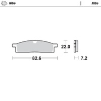 Moto-Master Nitro Sintered Brake Pad (FD0102)