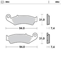 Moto-Master Nitro Sintered Brake Pad (FD0120)