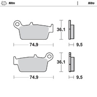 Moto-Master Nitro Sintered Brake Pad (FD0114)