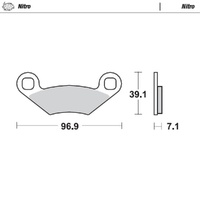 Moto-Master Nitro Sintered Brake Pad (FD0302)