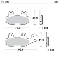 Moto-Master Nitro Sintered Brake Pad (FD0163)
