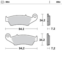 Moto-Master Nitro Sintered Brake Pad (FD0193)