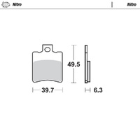 Moto-Master Nitro Sintered Brake Pad (FD0197)