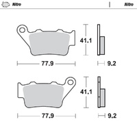 Moto-Master Nitro Sintered Brake Pad (FD0206)