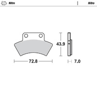 Moto-Master Nitro Sintered Brake Pad (FD0279)