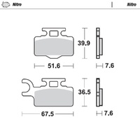 Moto-Master Nitro Sintered Brake Pad (FD0295)