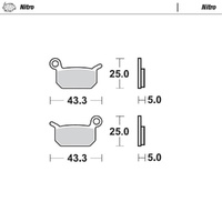 Moto-Master Nitro Sintered Brake Pad (FD0372)