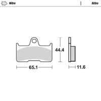 Moto-Master Nitro Sintered Brake Pad (FD0388)
