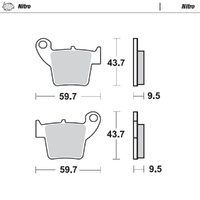 Moto-Master Nitro Sintered Brake Pad (FD0329)