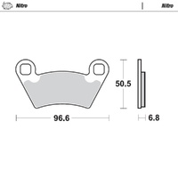 Moto-Master Nitro Sintered Brake Pad (FD0435)