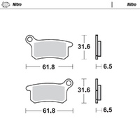 Moto-Master Nitro Sintered Brake Pad (FD0354)