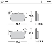 Moto-Master Nitro Sintered Brake Pad (FD0349)