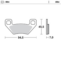 Moto-Master Nitro Sintered Brake Pad (FD0418)