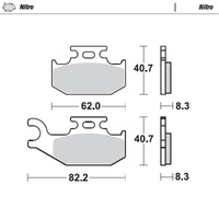 Moto-Master Nitro Sintered Brake Pad (FD0425)