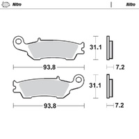 Moto-Master Nitro Sintered Brake Pad (FD0411)