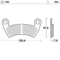 Moto-Master Nitro Sintered Brake Pad (FD0492)