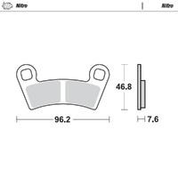 Moto-Master Nitro Sintered Brake Pad (FD0530)