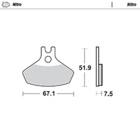Moto-Master Nitro Sintered Brake Pad (FD0504)