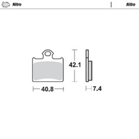 Moto-Master Nitro Sintered Brake Pad (FD0464)