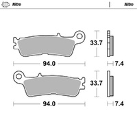 Moto-Master Nitro Sintered Brake Pad (FD0543)