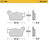 Moto-Master Nitro Sport Sintered Brake Pad (FD0349)