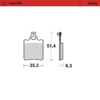 Moto-Master SinterPRO Racing Brake Pad (FD0048)
