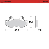 Moto-Master SinterPRO Racing Brake Pad (FD0067)